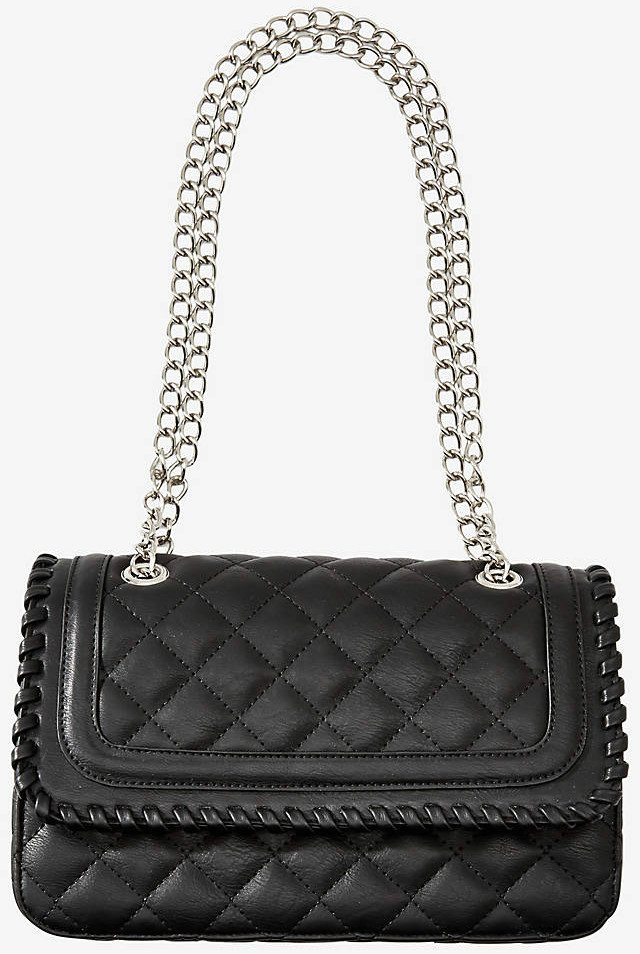 express WHIPSTITCH QUILTED CHAIN STRAP SHOULDER BAG